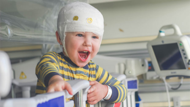 Child in hospital