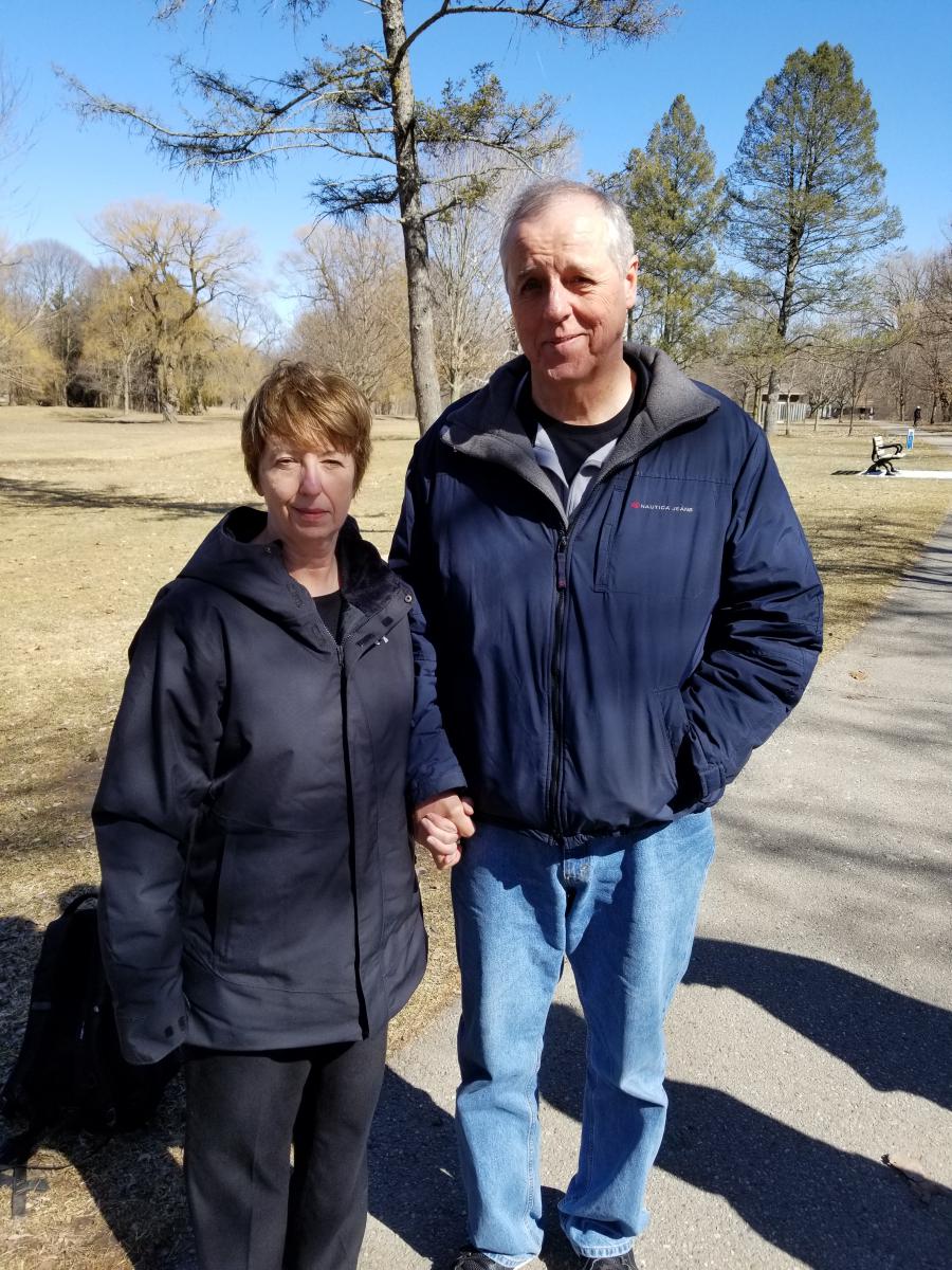 Gail Jardine and her husband, Stan