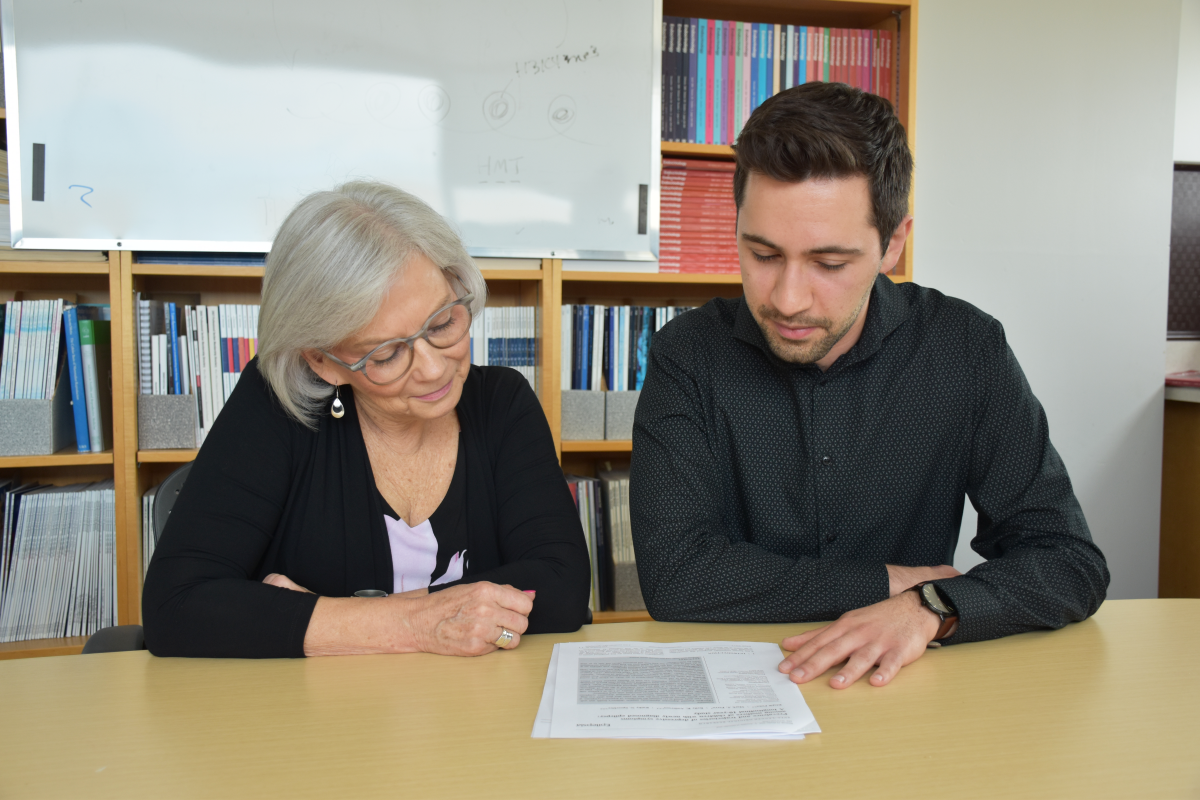 Dr. Kathy Speechley and Klajdi Puka