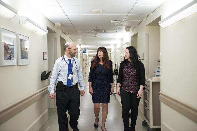 Drs. Silverman, Koivu and Rodger walking